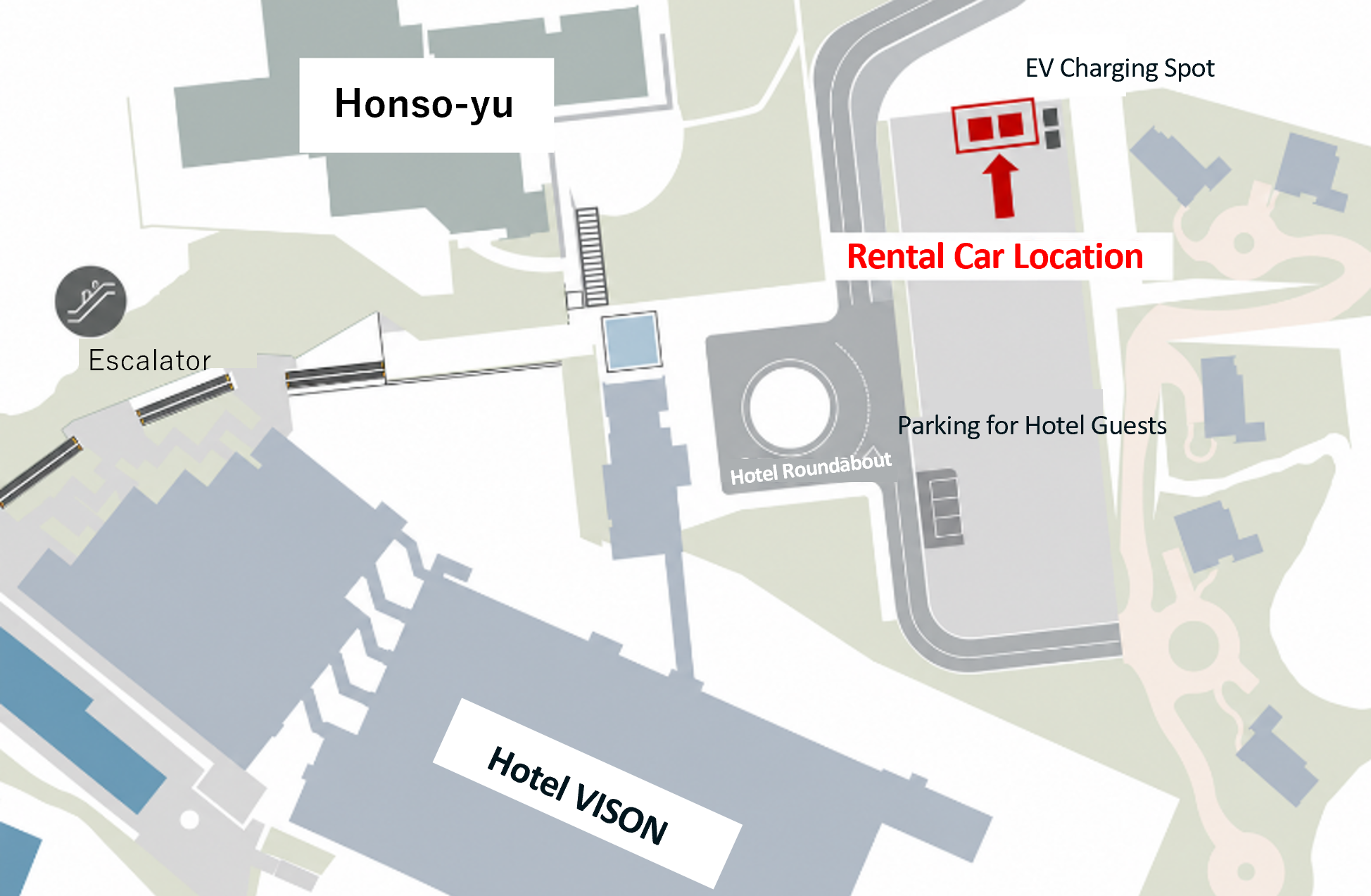 Parking for Hotel Vison guests (2 spaces)