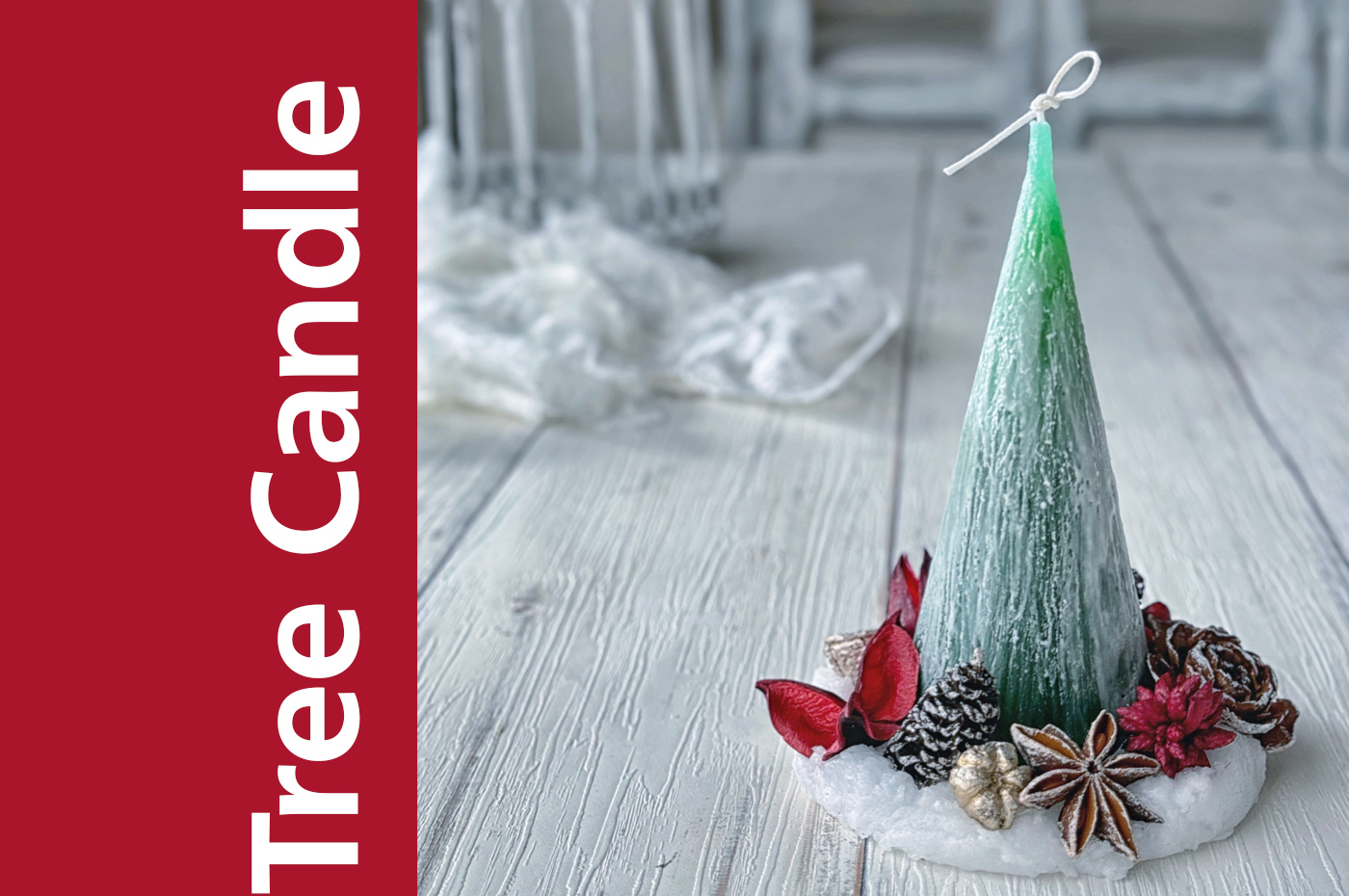 『ツリーキャンドル』ワークショップ 本草湯×花キャンドルアーティストkaori VISON Beautiful Village